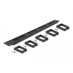 Delock 66490 19 palec kartáčová lišta pro datové skříně 1 U černá