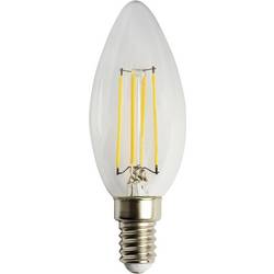 Heitronic 15023 LED Energetická třída (EEK2021) F (A - G) E14 svíčkový tvar 4 W = 38 W teplá bílá (Ø x v) 56 mm x 125 mm nestmívatelné 1 ks