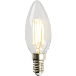 Heitronic 15023 LED Energetická třída (EEK2021) F (A - G) E14 svíčkový tvar 4 W = 38 W teplá bílá (Ø x v) 56 mm x 125 mm nestmívatelné 1 ks