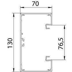 OBO Bettermann 6279300 parapetní lišta (d x š) 2000 mm x 130 mm 1 ks bílá