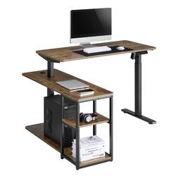 SpeaKa Professional psací stůl pro práci vsedě i ve stoje výškově nastavitelné, elektricky výškově nastavitelné Rozsah výšky: 73 do 121 cm (š x v x h) 1360 x