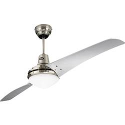 CasaFan Mirage stropní ventilátor 53 W (Ø x v) 142 cm x 395 mm chrom (kartáčovaný) s dálkovým ovládáním, s osvětlením, vhodný i pro zimní provoz