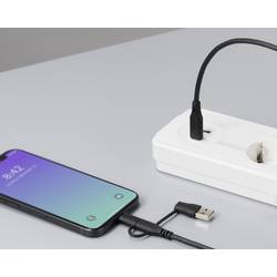 Renkforce Nabíjecí kabel USB USB 2.0 USB-C® 3.00 m černá RF-6615910