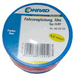 Conrad Components 606303 kabel pro automotive, FLRY-B, 1 x 4 mm², červená, 10 m