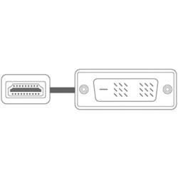 SpeaKa Professional DVI / HDMI kabelový adaptér DVI-D 18 + 1 pól Zástrčka, Zástrčka HDMI-A 2.00 m bílá SP-7870336 pozlacené kontakty DVI kabel