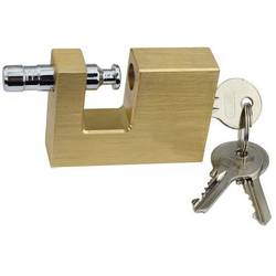 Brüder Mannesmann M41360 visací zámek visací zámek s profilovou vložkou, 60 mm, mosaz, ocel