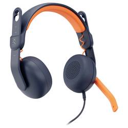 Logitech LOGI Zone Learn - CLASSIC BLUE - WW-9006 sluchátka otevřená (On Ear) modrá, oranžová