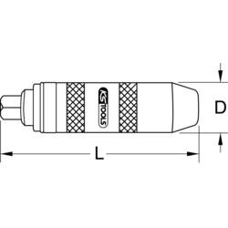 KS Tools 515.1004 Ruční rázový šroubovák 1/2, 135 mm
