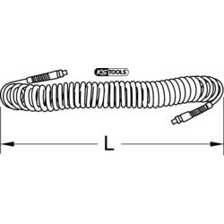 KS Tools 515.3340 pneumatická hadice 15 m 12 bar