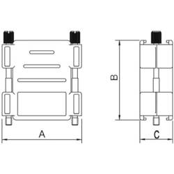 encitech DPAK-P-15-K 1511-0100-02 D-SUB pouzdro adaptéru Pólů: 15 plast 180 ° černá 1 ks