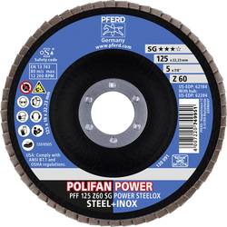 PFERD TOOLS 67686125 Z Sg Power Steelox vějířovitý brusný kotouč Průměr 125 mm Ø otvoru 22.23 mm Zrnitost 60 10 ks