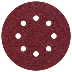 Wolfcraft 2070000 brusné papíry pro excentrické brusky na suchý zip, s otvory Zrnitost 80 (Ø x d) 125 mm x 125 mm 5 ks