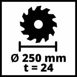 Einhell TC-TS 2025/2 U stolní kotoučová pila, průměr listu 250 mm, 2000 W, 230 V