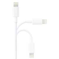 Renkforce USB kabel USB 2.0 USB-A zástrčka, Apple Lightning konektor 3.00 m bílá (ledový vzor) RF-5724088