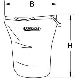 KS Tools 1171612 117.1612 Přepravní taška na ochrannou přilbu