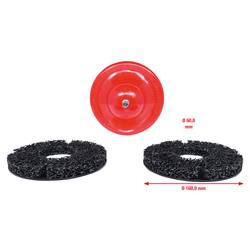 KS Tools 100.4070 Sada brusiv na náboj kola Ø 160 mm, vnitřní Ø 60 mm, 4 ks
