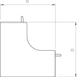 OBO Bettermann 6192017 montážní příslušenství (š x v) 60 mm x 60 mm 2 ks čistě bílá