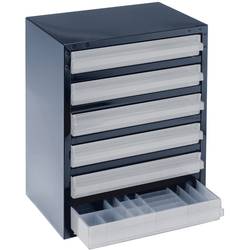 raaco 250/6-3 zásobník drobných dílů (d x š x v) 255 x 357 x 435 mm přihrádek: 6 variabilní rozčlenění Obsah 1 ks