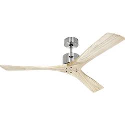 CasaFan MACAU 132 BN-NT stropní ventilátor 39 W (Ø x v) 132 cm x 350 mm chrom (kartáčovaný) s dálkovým ovládáním, vhodný i pro zimní provoz