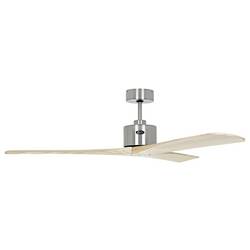 CasaFan MACAU 132 BN-NT stropní ventilátor 39 W (Ø x v) 132 cm x 350 mm chrom (kartáčovaný) s dálkovým ovládáním, vhodný i pro zimní provoz