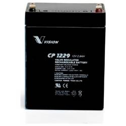 Vision CP1229 olověný akumulátor olověný se skelným rounem 2.9 Ah 12 V 1 ks