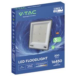 V-TAC VT-44209CCT 240706 venkovní LED reflektor Energetická třída (EEK2021): F (A - G) 200 W Barvy světla (LED svítidlo): teplá až studená bílá