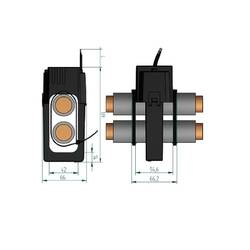 Celsa TQ 84 500/5A 0.5VA Kl. 1 70006-1341 kabelový transformátor proudu Primární proud 500 A Sekundární proud 5 A Ø průchodky vodiče:42 mm 1 ks