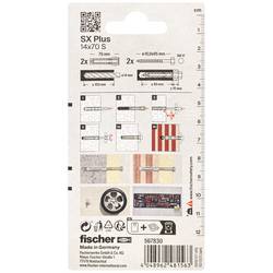 Fischer 567830 SX Plus rozpěrná hmoždinka 70 mm 14 mm 2 ks