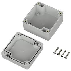 TRU COMPONENTS 6U07080804119 TC-13865056 Průmyslová skříň 75 x 75 x 45 polykarbonát světle šedá 1 ks