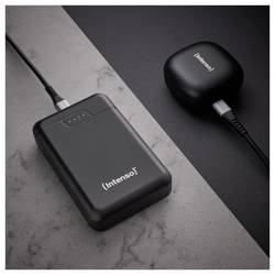 Intenso Intenso Power Bank B10000 black powerbanka Li-Ion, 10000 mAh, USB-A, USB-C®, černá, Indikátor stavu