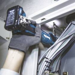 Makita DA332DSYJ aku úhlová vrtačka 10.8 V, vč. 2x aku, vč. nabíječky, kufřík, 1cestný, DA332DSYJ