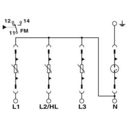 Phoenix Contact 2910374 VAL-US-277/40/3+1-FM zařízení s přepěťovou ochranou 20 kA 1 ks