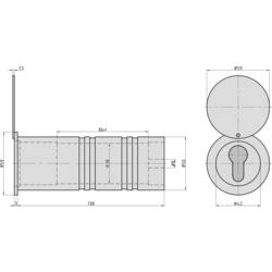 Basi 2140-0004 RT 101-MS trubkový trezor na klíč