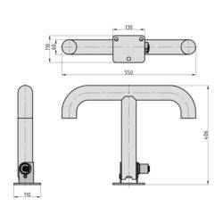 Basi 0004-0112 KFZ 112 vymezovací sloupek (š x v) 550 mm x 406 mm