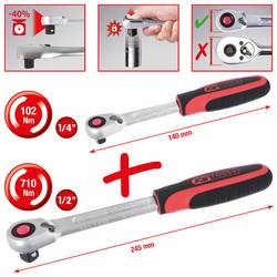 KS Tools 920.0002 920.0002 ráčna 1/4 , 1/2