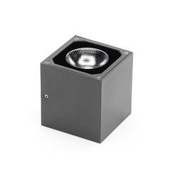Deko Light Cubodo II Single DG Cubodo II Single Nástěnné svítidlo pevně vestavěné LED Energetická třída (EEK2021): G (A - G) 8.50 W LED tmavě šedá