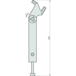 Basi 302A Klíč na sloupek (d x š x v) 300 x 60 x 40 mm