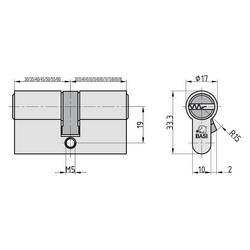 Basi BM5000-1535 dvojitá profilová cylindrická vložka 45 / 65mm