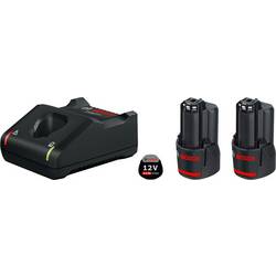 Bosch Professional 1600A019R8 GAL 12V-40 + 2x GBA 12V 2.0Ah akumulátor do nářadí a nabíječka 12 V 2 Ah Li-Ion