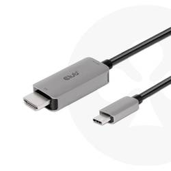 club3D USB-C® / HDMI kabel USB-C ® zástrčka, Zástrčka HDMI-A 3.00 m černá/šedá CAC-1587 HDMI kabel