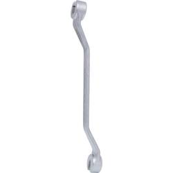 KS Tools 517.0270 CHROMEplus otevřený oboustranný očkový klíč, lomený, 10 x 11 mm