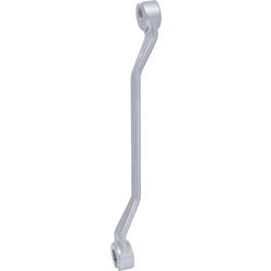 KS Tools 517.0270 CHROMEplus otevřený oboustranný očkový klíč, lomený, 10 x 11 mm