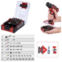 KS Tools 515.6932 515.6932 sada bitů, 1/4 (6,3 mm), Šestihran