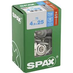 SPAX 4577000450257 Klempířský šroub 4.5 mm 25 mm T-STAR plus nerezová ocel A2 75 ks