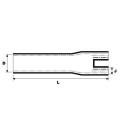 HellermannTyton 223-2-B8W 402-23058 teplem smrštitelná rozdělovací hlavice dvoužilová, 33 mm - 9.40 mm, 1 ks