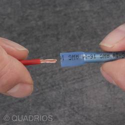 Quadrios 22C469 krimpovací spojka se smršťovací bužírkou 0.3 mm² 0.5 mm² plná izolace bílá 1 sada