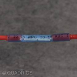 Quadrios 22C469 krimpovací spojka se smršťovací bužírkou 0.3 mm² 0.5 mm² plná izolace bílá 1 sada