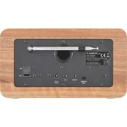 Albrecht DR 865 27865 stolní rádio, DAB+, FM, AUX, bezbariérové, vč. dálkového ovládání, zámek klávesnice, funkce alarmu, dřevo (tmavé)