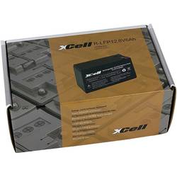 XCell 12.8-6 speciální akumulátor Li-Fe-Pol blok plochá zástrčka LiFePO4 12.8 V 6000 mAh 1 ks