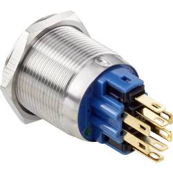 TRU COMPONENTS TC-7494644 tlačítkový spínač antivandal 250 V/AC 3 A 1x vyp/zap s aretací červená, zelená, modrá, RGB IP65 1 ks